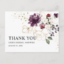 Search for bridal shower thank you postcards Watercolor