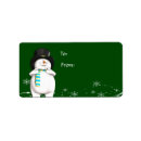 Search for frosty the snowman return address labels Cute