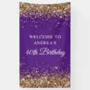 Search for purple gold banners Welcome