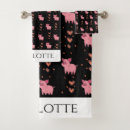 Search for cute pig bath towels Piggy