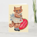 Search for vintage cat valentines day cards Retro valentine