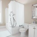 Search for black cat shower curtains Abstract