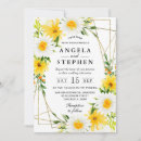 Search for yellow daisy wedding invitations Floral