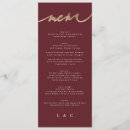 Search for red and gold wedding menus Bride