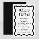 Search for retro 50th birthday invitations Black and white