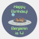 Search for cartoon spaceship stickers For kids