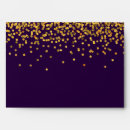 Search for purple and gold envelopes Glam