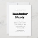 Search for black and white stag party invitations Stylish