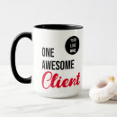 Search for clients mugs Black and white
