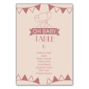Search for baby pink table cards Simple baby shower