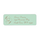 Search for light blue return address labels Minimalist