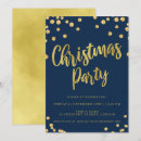 Search for navy gold christmas invitations Corporate