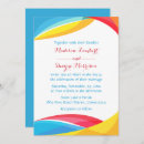Search for rainbow wedding invitations Red