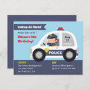 Search for police car invitations Boys