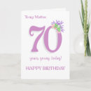 Search for mother 70th birthday cards Floral