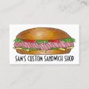 Search for sub business cards Hoagie