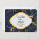 Search for navy and gold birthday invitations Marble