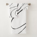 Search for black and white abstract bath towels Curves