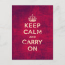 Search for keep calm carry on postcards Retro