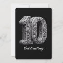 Search for 10 year wedding anniversary invitations Stylish