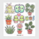 Search for cactus cartoon stickers Plants