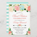 Search for mint sweet 16 invitations Floral