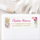 Search for hawaiian flower return address labels Birthday