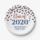 Search for red and blue graduation plates Party
