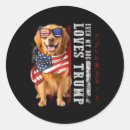Search for golden retriever dog stickers Patriotic