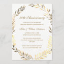 Search for golden anniversary invitations Wreath