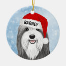 Search for bearded collie christmas tree decorations Pets