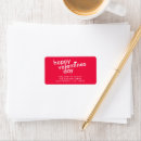 Search for happy valentines day return address labels Red