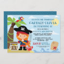 Search for girl pirate party invitations Ahoy matey