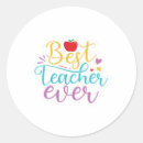 Search for best teacher ever stickers Teaching
