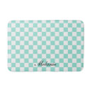 Search for monogrammed bath mats Chequered