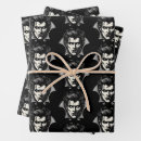 Search for scary wrapping paper Black