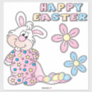 Search for easter cartoon stickers Bunny