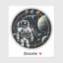 Search for retro astronaut stickers Vintage