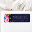 Search for chalkboard floral return address labels Bohemian