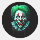 Search for creepy clown stickers Halloween