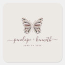Search for butterflies wedding stickers Unique