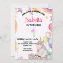 Search for magical 1st birthday invitations Rainbow