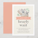 Search for koala bear baby shower invitations Watercolor