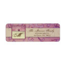 Search for embossed return address labels Floral