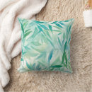 Search for teal leaves cushions Aqua