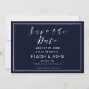 Search for navy silver save the dates Engagement