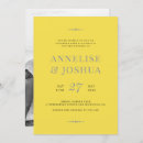 Search for yellow and grey invitations Minimalist