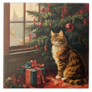 Search for cat christmas tree tiles Kitty