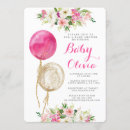 Search for hot pink baby shower invitations Floral