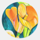 Search for orange lily stickers Watercolor